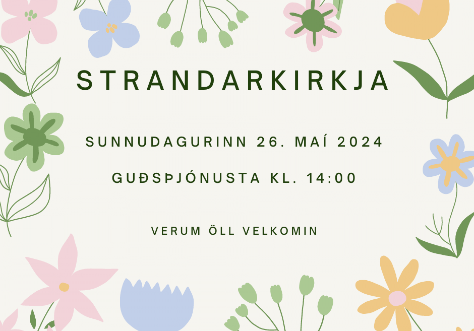 Guðsþjónusta í Strandarkirkju